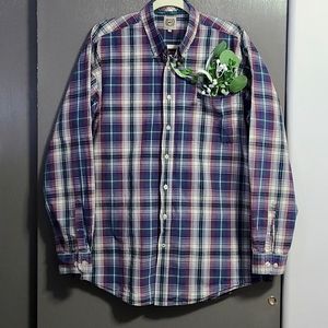 Cinch mens long sleeve button down shirt. Size L